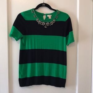 J.Crew Jeweled Top